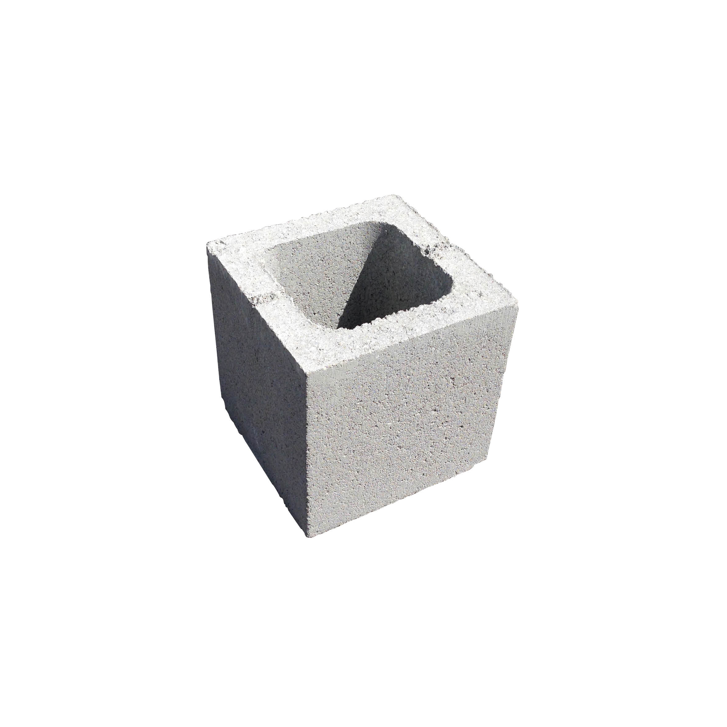 Grey Half Block 190 x 190 x 190mm