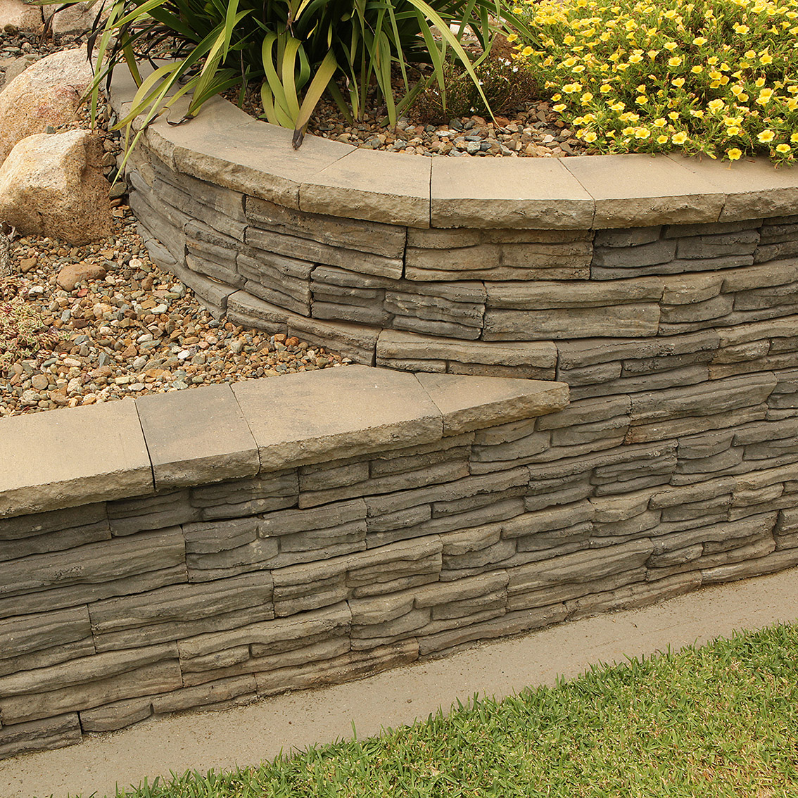 Natural Impressions® Flagstone Retaining Wall Blocks Adbri Masonry