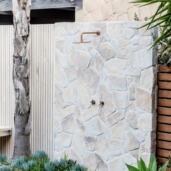 Arctic Stone Cladding | Natural Grey | Outside Shower