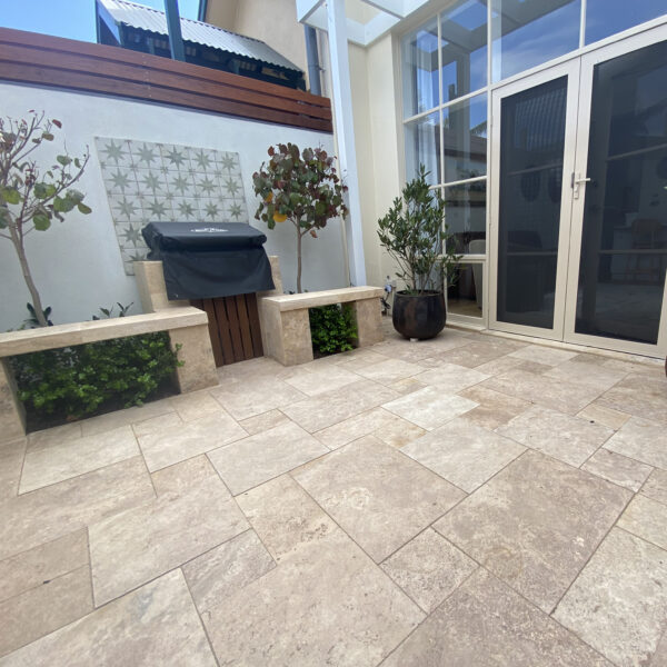 Country Blend Travertine | Patio | Matthew OGrady Landscape Designs12