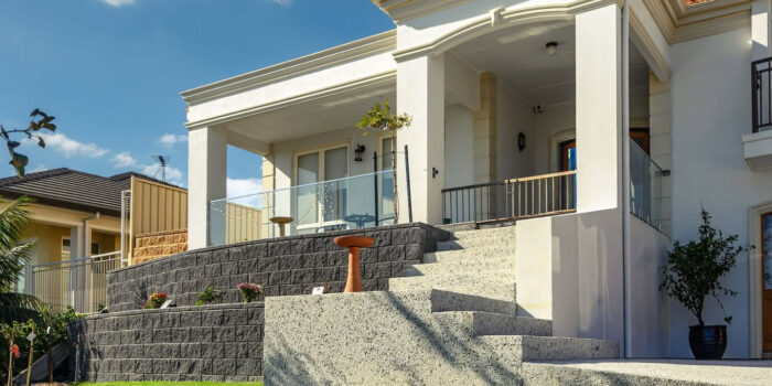 Easy Wall Charcoal Retaining Wall | Southern Earth Landscaping2